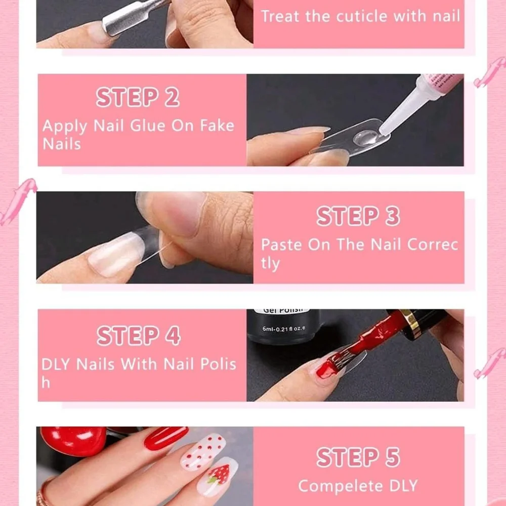 Pink Nail Glue Pen
